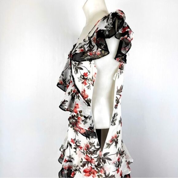 Avec Les Filles Floral Tiered Ruffled Dress 4 - Picture 7 of 12